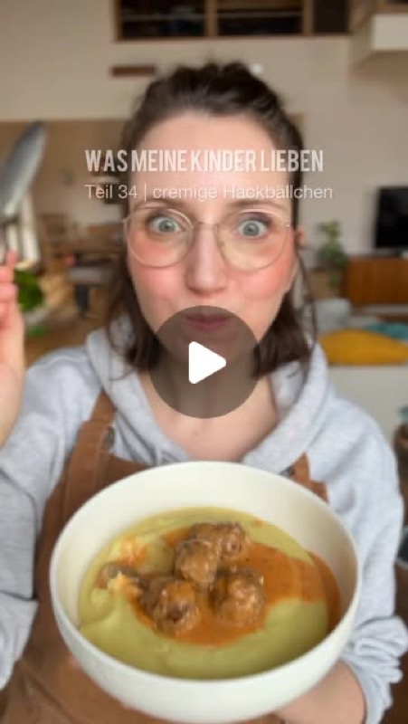 Cremige Hackfleischbällchen